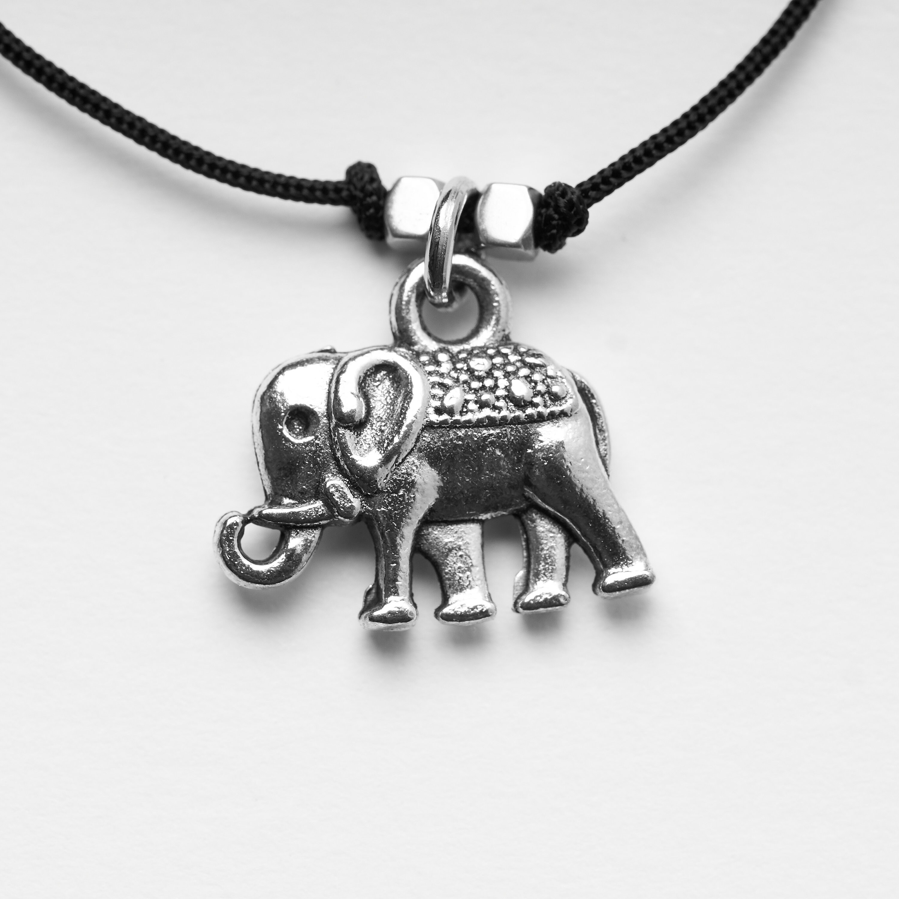 Elephant Charm Bracelet Lucky Little Elephant Adjustable Etsy Norway