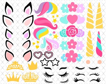 Download Unicorn Hair Svg Etsy