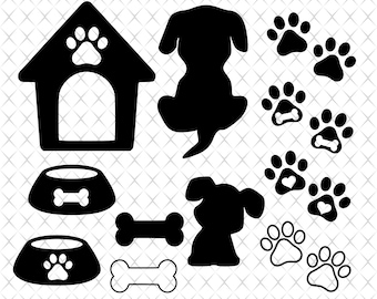 Download Short Dog Bone Outline Vector Dog Bone SVG Cricut Machine ...