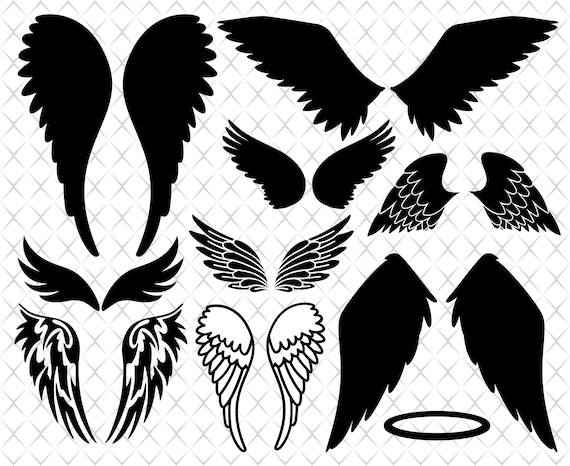 Download Angel Wings Svg Silhouette Cut File