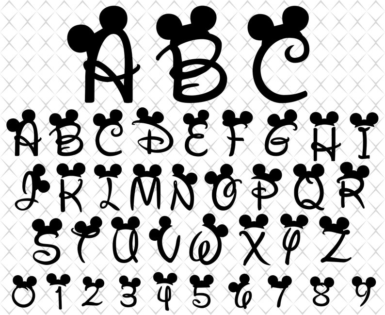 Free Free 192 Disney Font Svg Free SVG PNG EPS DXF File