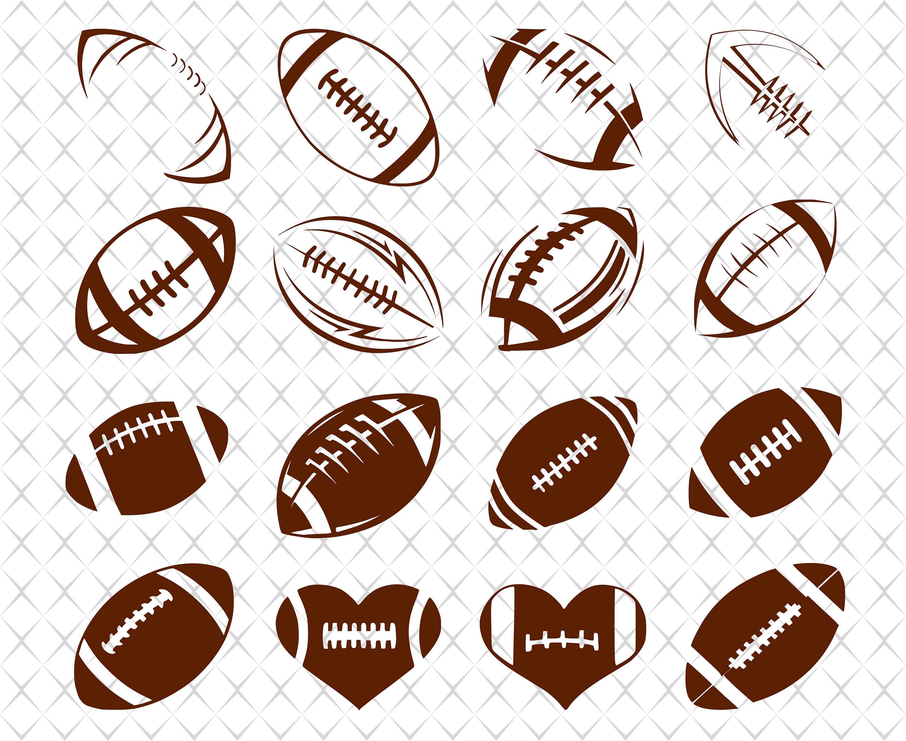 Download Football Ball Svg Football Heart Svg Football Ball Heart Svg Etsy