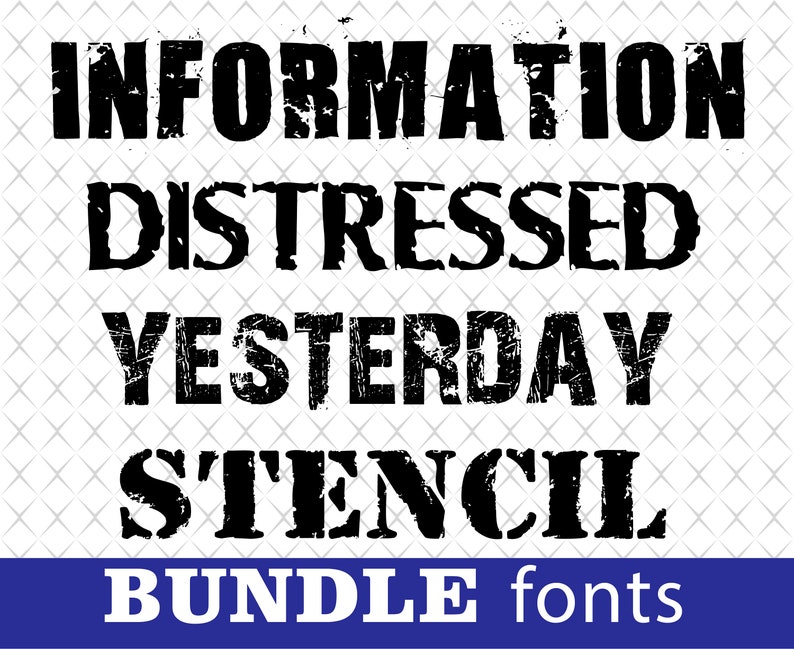 Download Distressed font svg bundle Distressed alphabet svg Grunge font | Etsy