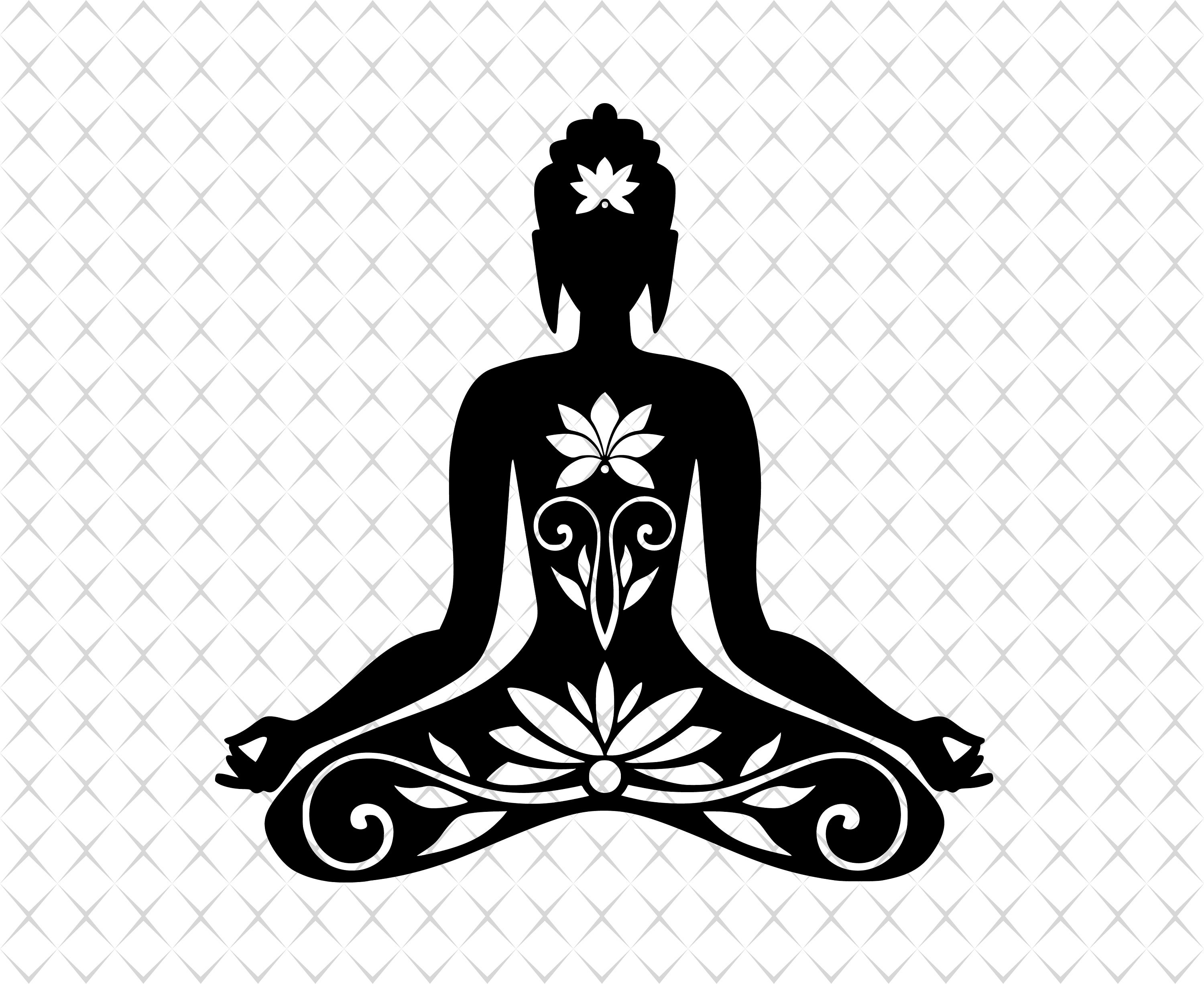 Yoga svg Buddha svg Yoga svg files Yoga svg files for Cricut Silhouet…