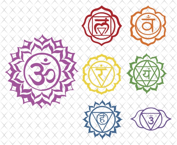 Chakra svg Chakra svg bundle Yoga svg Chakra symbols svg | Etsy