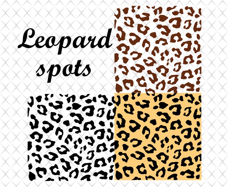 Download Luipaard vlekken SVG Leopard spots SVG-bestand voor Cricut ...