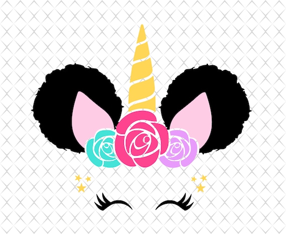Download Unicorn afro svg Afro puffs unicorn svg Unicorn bundle svg ...