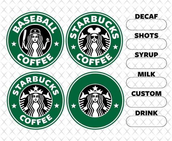 Starbucks Svg Starbucks Baseball Svg Starbucks Coffee Svg Etsy