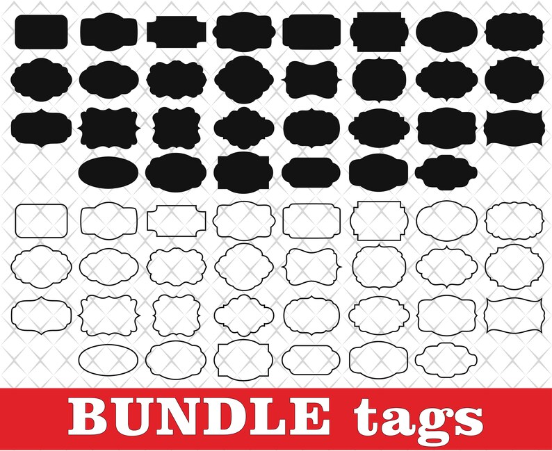 Tag svg Tag cut file Tags printable Tags svg files for Cricut | Etsy