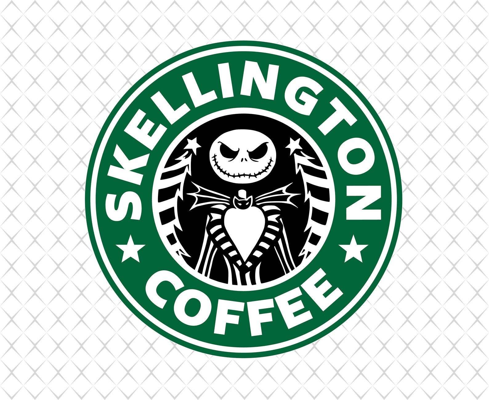 Starbucks Jack svg Starbucks Nightmare before svg Starbucks skeleton svg St...