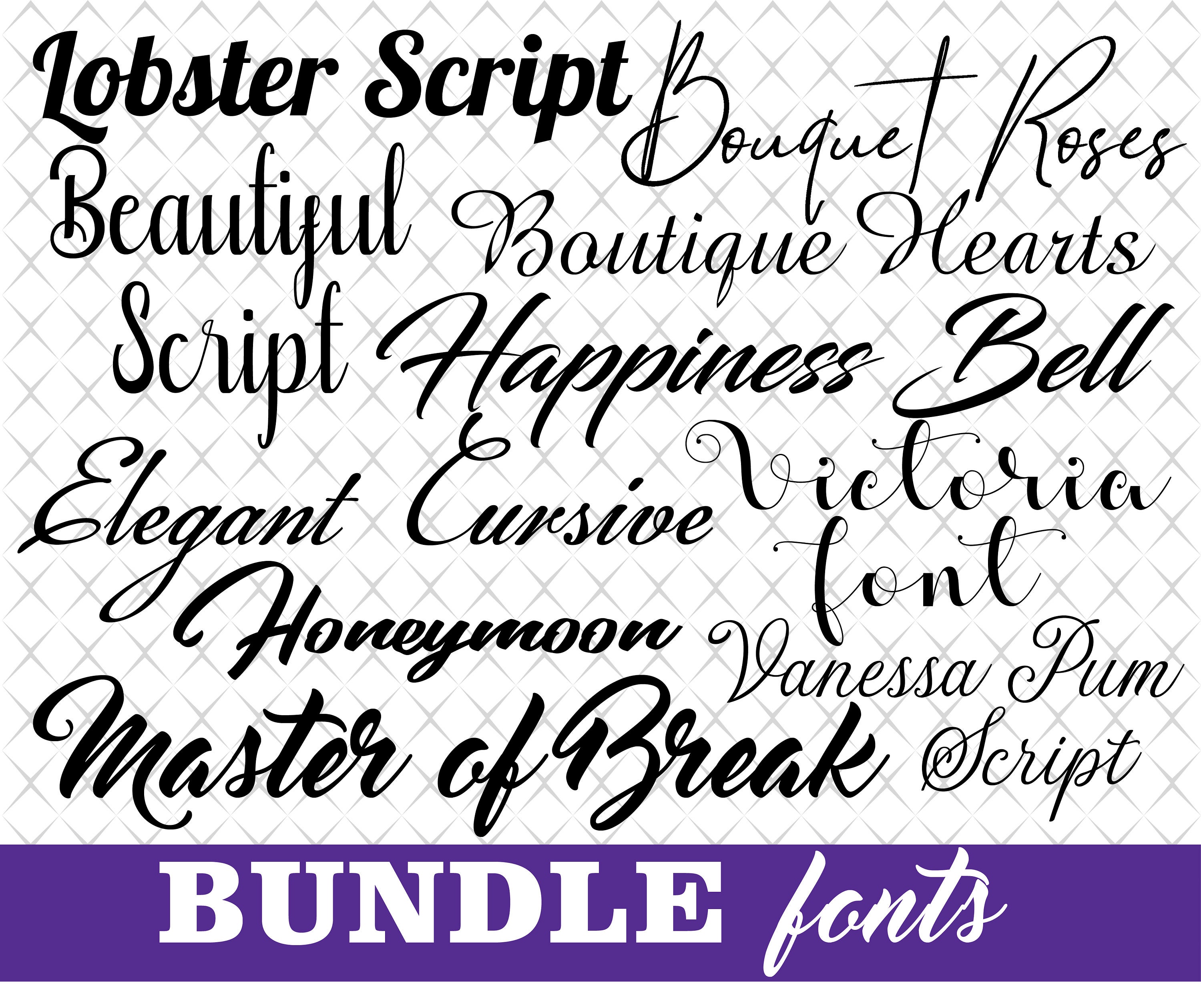 Cursive Fonts Svg Bundle Cursive Font For Cricut Cursive Font Svg ...