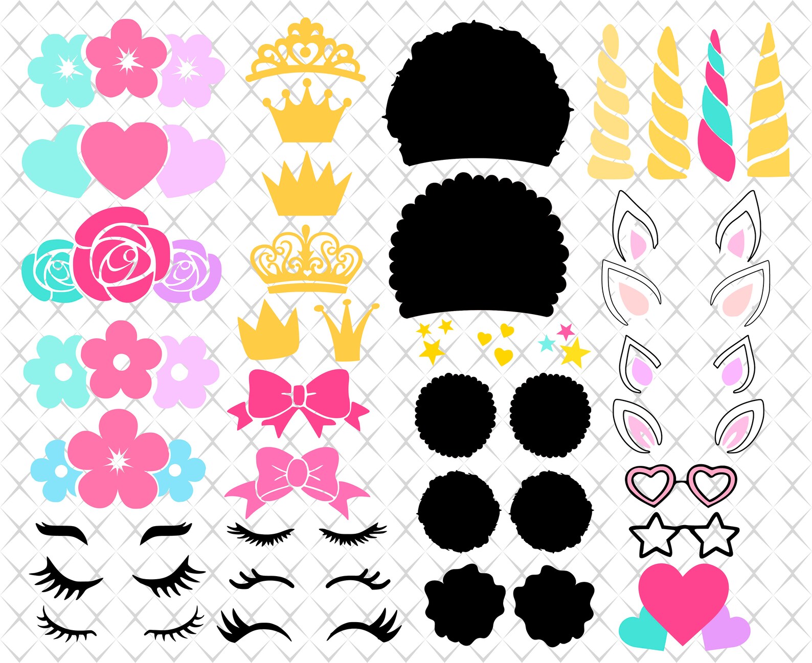 Free Free Unicorn Afro Svg 362 SVG PNG EPS DXF File