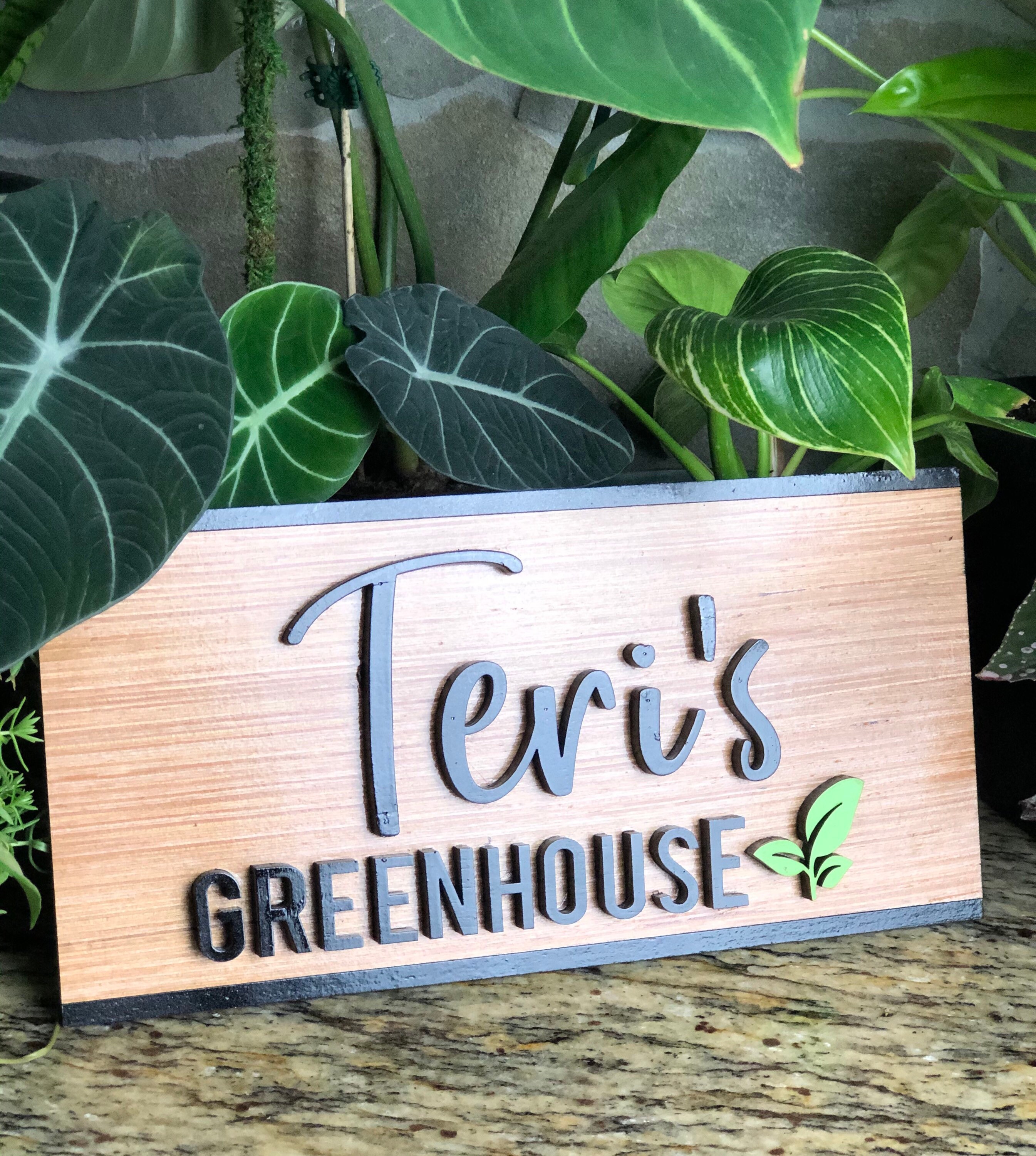 Customized Greenhouse Sign Personalized Greenhouse Decor Etsy
