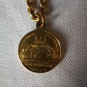 1878 Gold medal  and chain