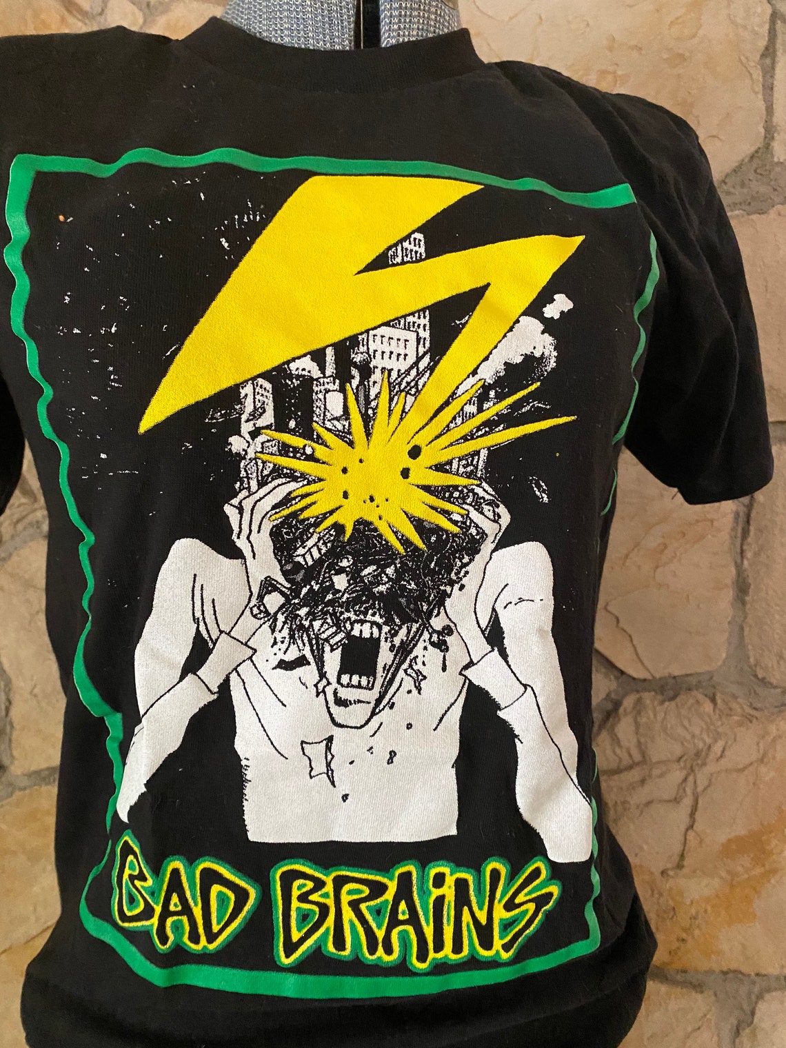 bad brains shirt yellow