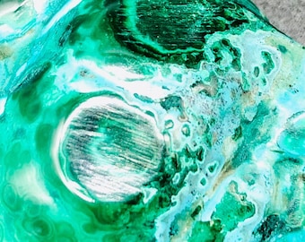 Polished Chrysocolla & Malachite Free Form, Chrysocolla, Malachite