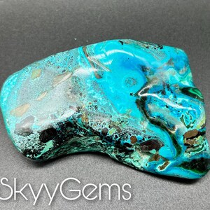 Poliert Chrysokoll & Malachit Freeform, Malachit, Chrysokoll, Malacholla, Chrysokoll Freeform, Malachite Freeform,