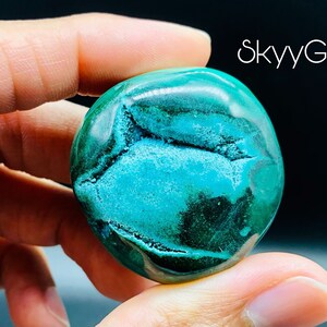 Polished Chrysocolla & Malachite Free Form, Chrysocolla, Malachite, Malacholla, Malacholla Freeform