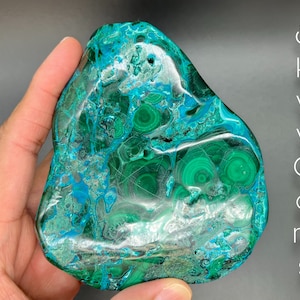 Polished Chrysocolla & Malachite Free Form, Malachite, Chrysocolla, Malacholla, Malacholla Freeform