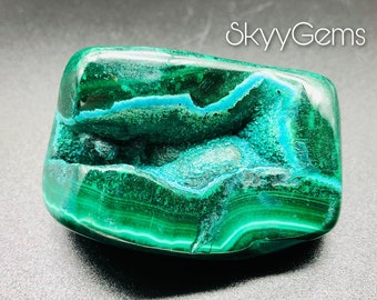 Polished Chrysocolla & Malachite Free Form, Chrysocolla, Malachite