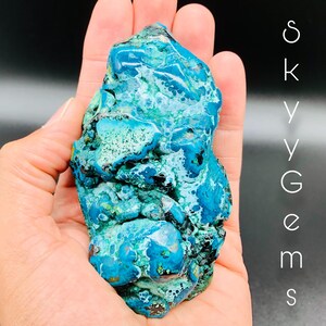 Polished Chrysocolla & Malachite Free Form, Chrysocolla, Malachite, Malacholla, Malacholla Freeform