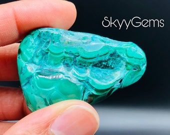 Polished Chrysocolla & Malachite Free Form, Chrysocolla, Malachite