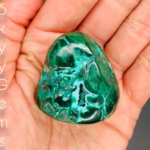 Polished Chrysocolla & Malachite Free Form, Chrysocolla, Malachite, Malacholla, Malacholla Freeform