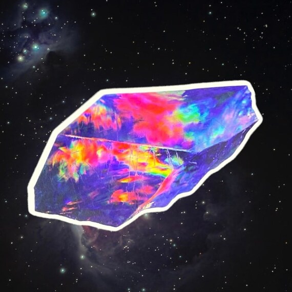 Rainbow Galaxy Crystals - Crystal - Sticker