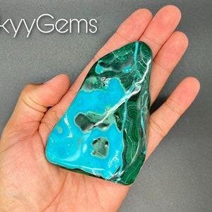 Polished Chrysocolla & Malachite Free Form, Malachite, Chrysocolla, Malacholla Freeform, Malacholla