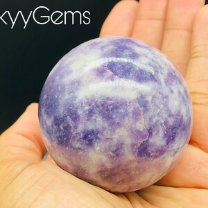 Lepidolite Sphere, Lepidolite, Crystal Ball, Lepidolite Ball, Crystal Sphere, Gemstone Ball, Lepidolite Stone