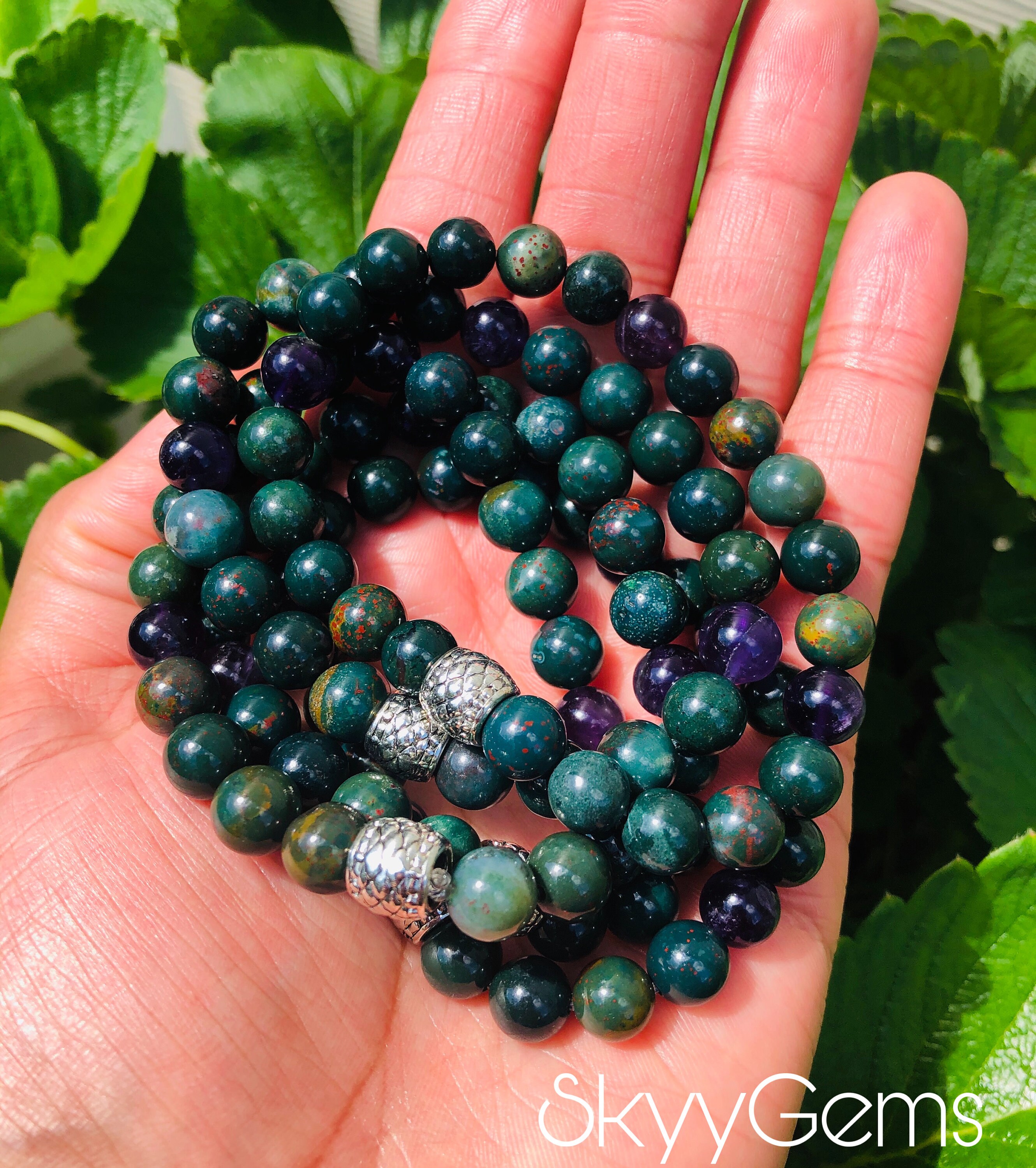 8mm Aries Gemstone Bracelet Aries Bracelet Bloodstone Etsy