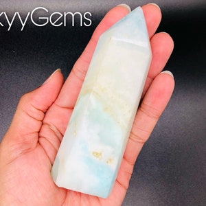 Blue Aragonite, Aragonite Tower, Blue Aragonite Crystal, Aragonite (2)