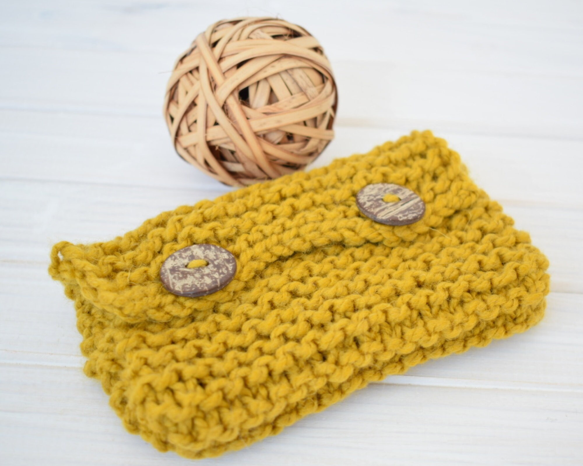 Button Purse KNITTING PATTERN Handknitted Pouch Envelope Etsy