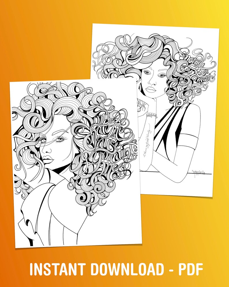 Sensational Wonder Women Digital Coloring Book Etsy