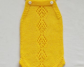 Baby Romper Knitting Pattern: Bottom-Up Bodysuit (PDF)