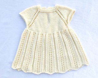 Knitting pattern Baby girl fayri dress