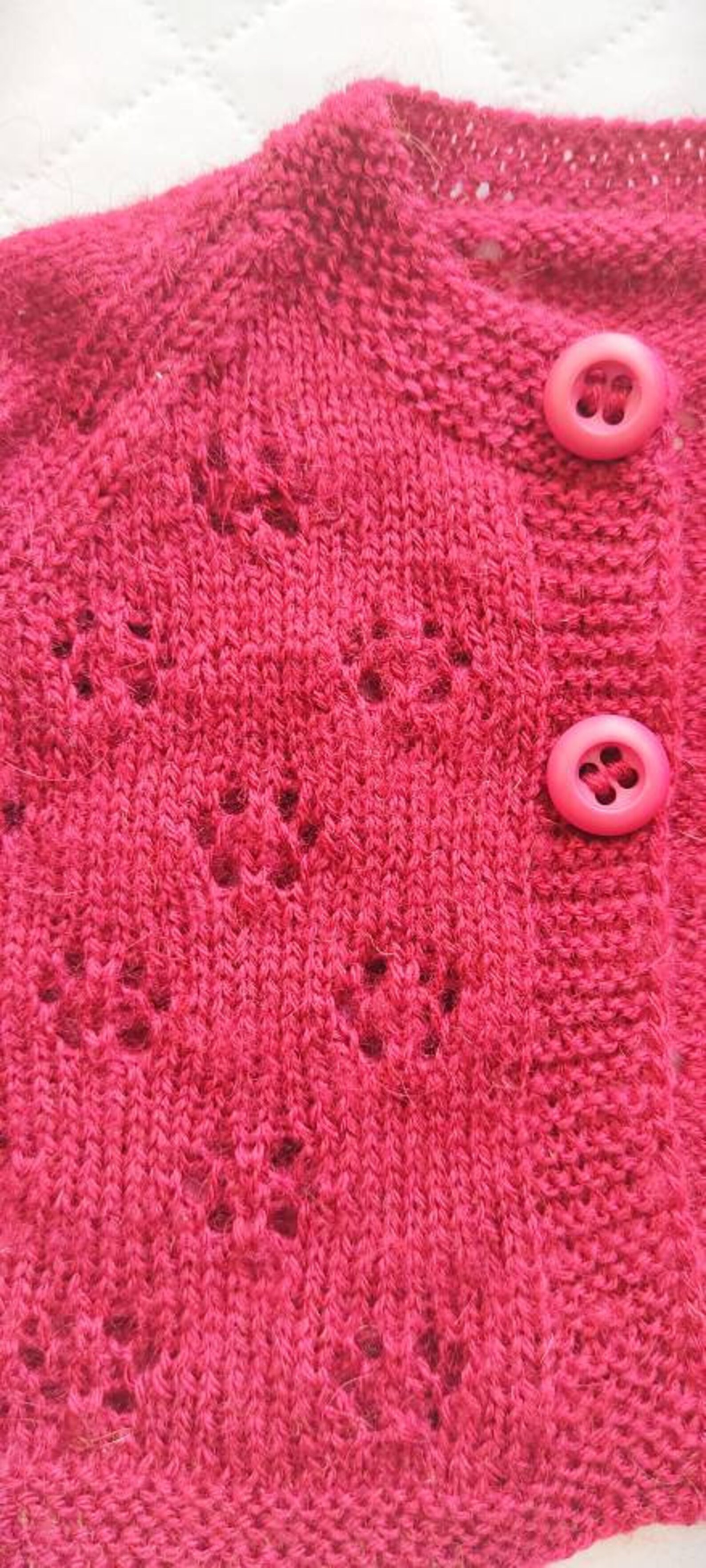 Knitting Pattern Raglan Baby Cardigan Bottom-up Newborn Size - Etsy