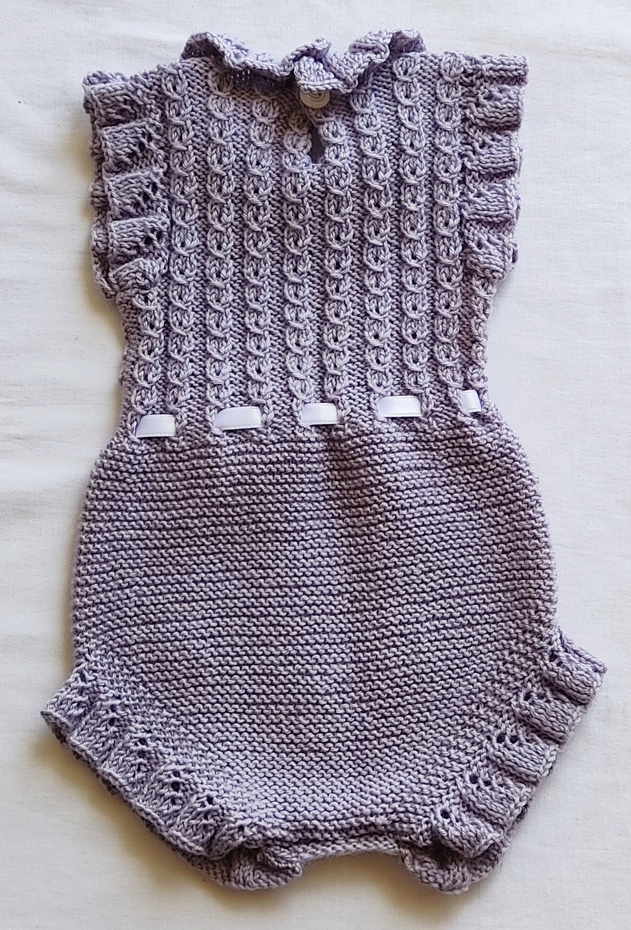 Baby romper knitting pattern PDF. Infant clothes knitting Etsy