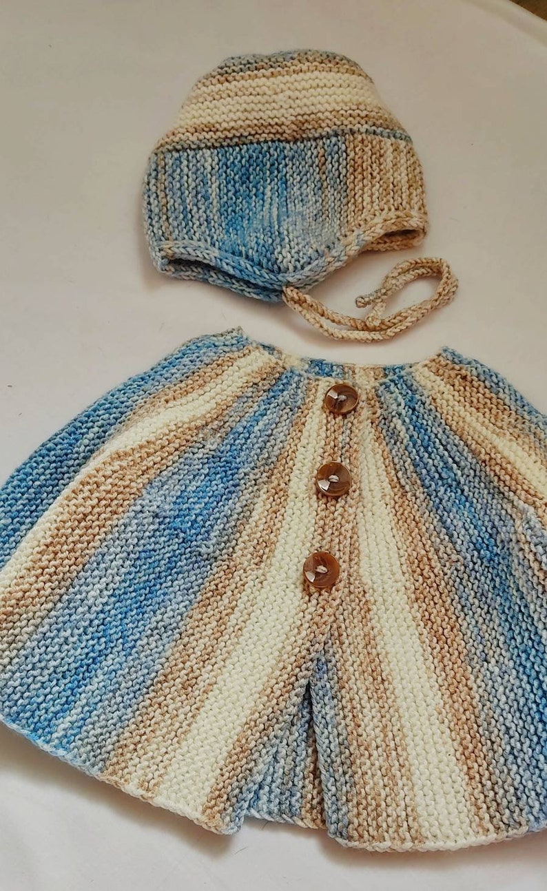 Baby boy knitted set Jacket and bonnet baby boy set Infant clothes