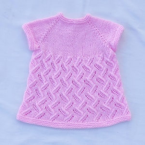 Baby Dress Knitting Pattern - Girls Dress Knitting Pattern - Baby Knitting Pattern - Dress Knitting pattern - Instant Download PDF