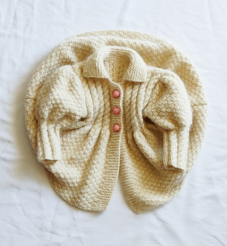 Baby Girl Coat Knitting Pattern Etsy Canada