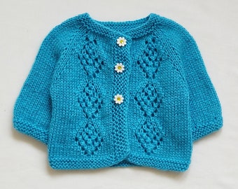 PDF Knitting Pattern Baby Cardigan Irises P078 - Etsy