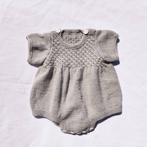 Breipatroon babyromper, babyromper (pdf)