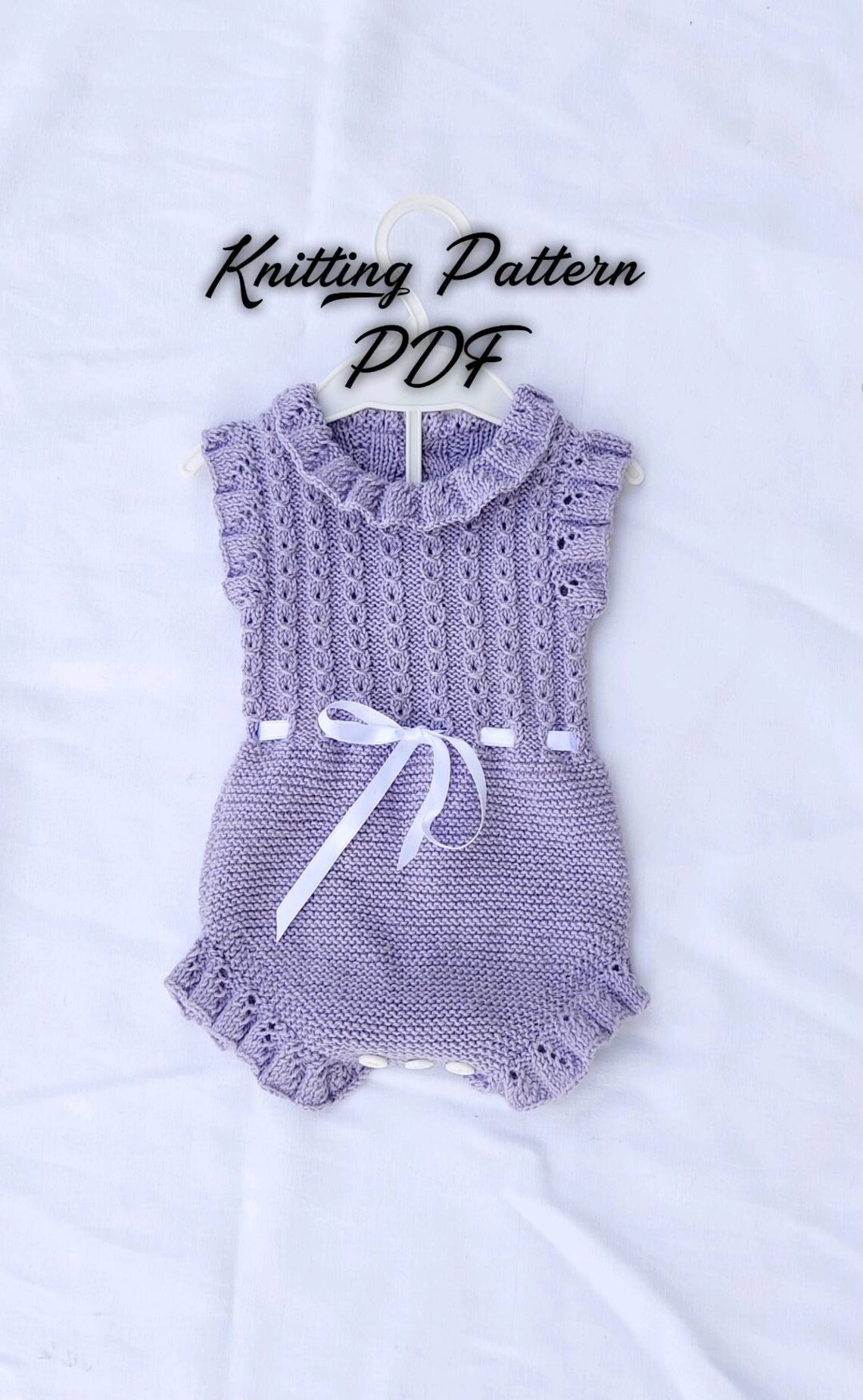 Baby Romper Knitting Pattern PDF. Infant Clothes Knitting Etsy New