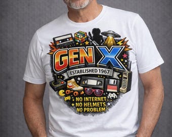 GEN X "Established 1967" T-Shirt Raised Offline. Built Different