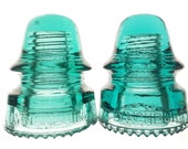 Lot of 2 LYNCHBURG Antique Glass Telegraph Insulators From the Early 1900 39 s LYN