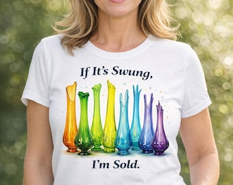 Si es swing, estoy vendido - Camiseta de coleccionista de vidrio con jarrón oscilante