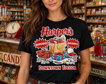 Harper's Dime Store - Downtown Toccoa Vintage Tribute T-Shirt