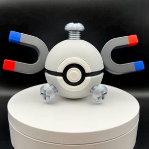 3D Printed Magnemite Themed PokeBall Display Piece Cosplay Accessory