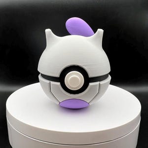 3D Printed Mewtwo Themed PokeBall Display Piece Cosplay Accessory
